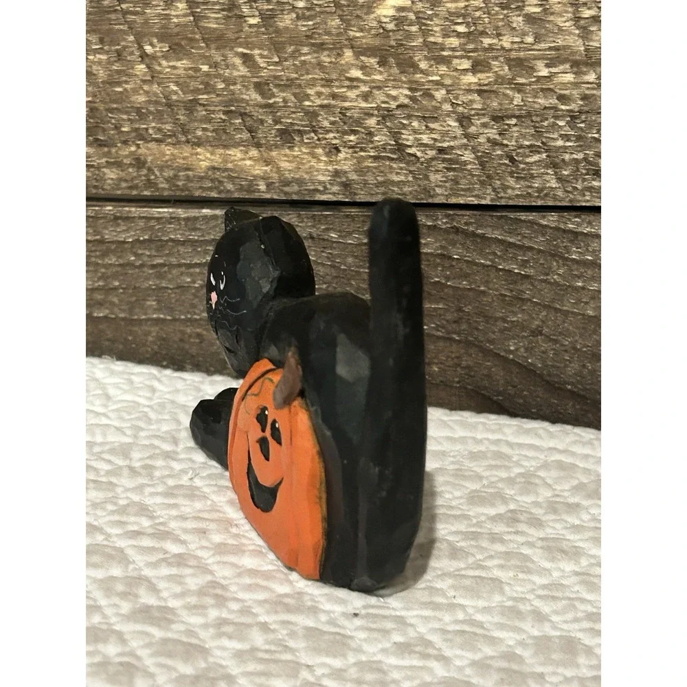Rare Midwest Cannon Falls Eddie Walker Black Cat with Pumpkin - EVG